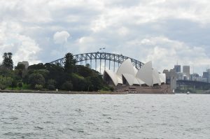 Another angle of the Opera House seen at the Royal Botanical Garden